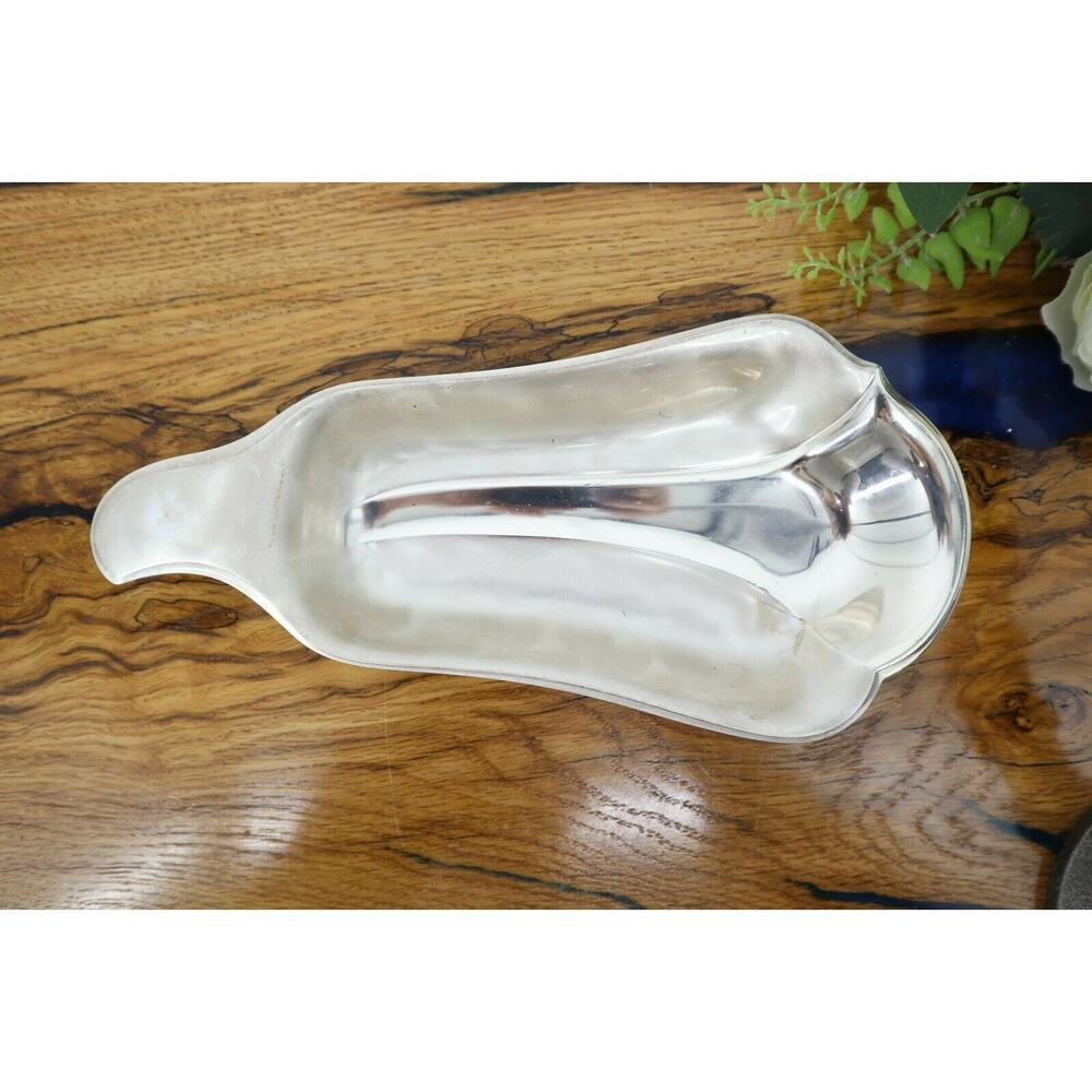 Vintage WMF-IKORA Tarnish Resistant Pearlized Silverplate Tulip Candy Tray Dish